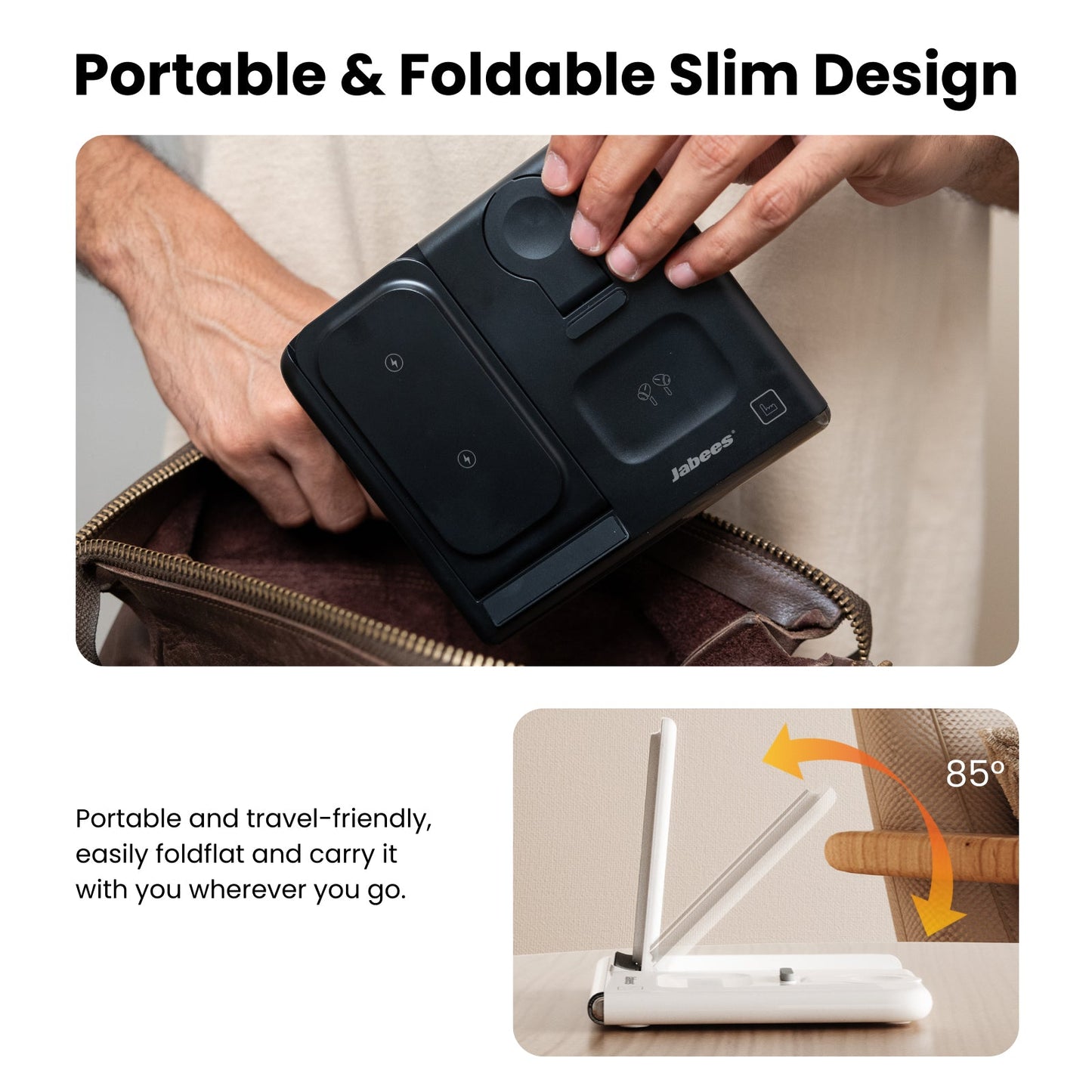 PowerNest™ 4-In-1 Foldable Wireless Charging Station With LED Night Light - Motionshop