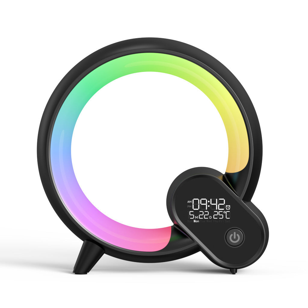 Creative Q Light Analog Sunrise Digital Display Wecker Bluetooth Audio Intelligent Wake-up Q Buntes Atmosphärenlicht