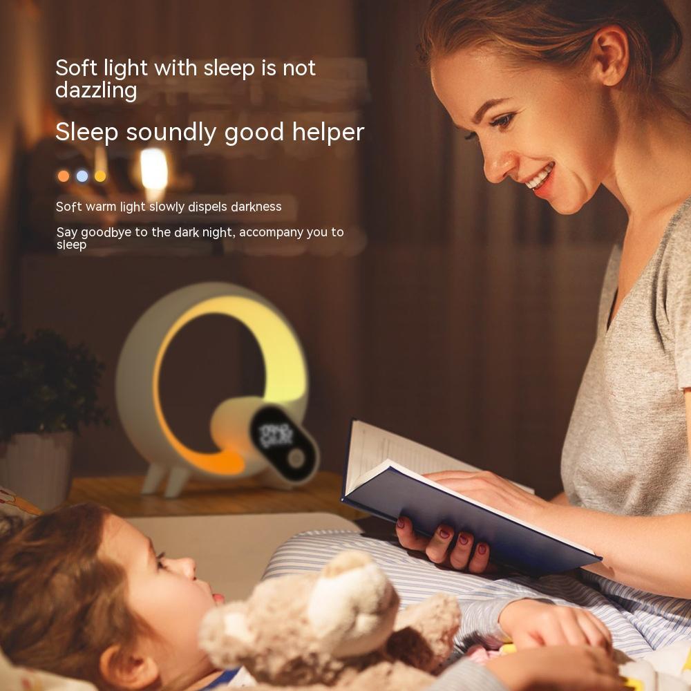 Creative Q Light Analog Sunrise Digital Display Wecker Bluetooth Audio Intelligent Wake-up Q Buntes Atmosphärenlicht