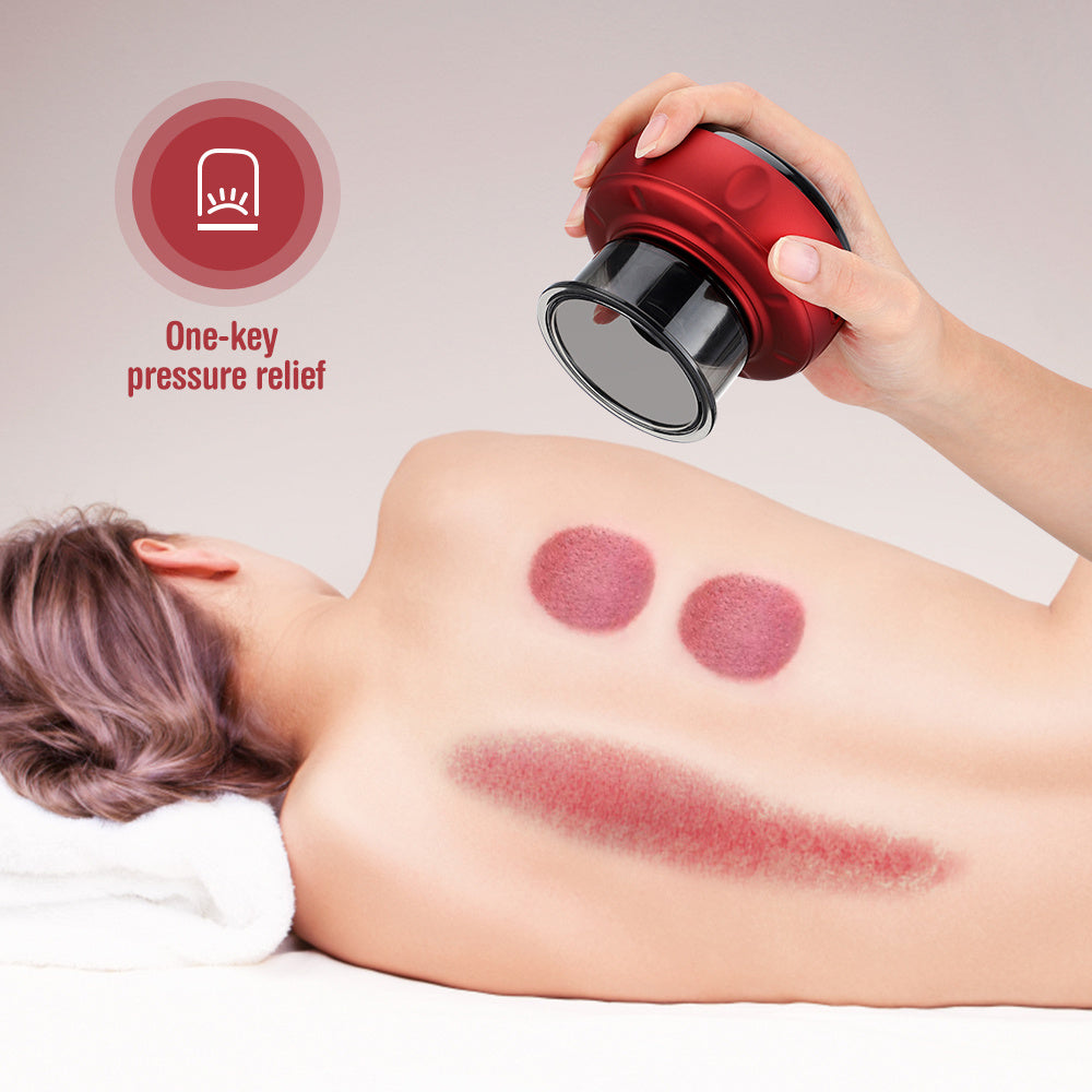 Elektrisches Vakuum-Schröpfmassage-Körper-Cups Anti-Cellulite-Therapie-Massagegerät für den Körper Elektrisches Guasha-Schaben Fettverbrennung Abnehmen