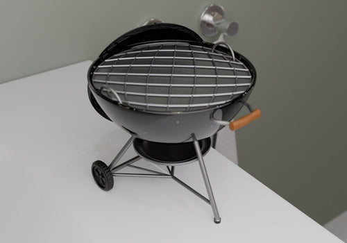 Mini BBQ Grill Seifenschale – Handbemalter Seifenhalter für die Männerhöhle