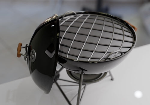 Mini BBQ Grill Seifenschale – Handbemalter Seifenhalter für die Männerhöhle