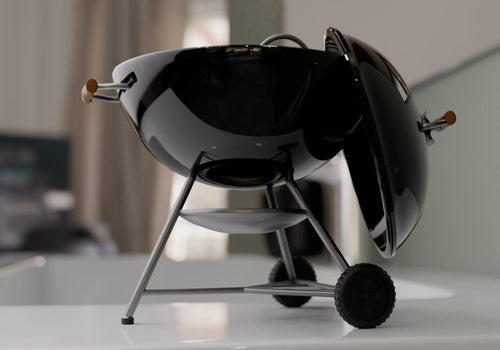 Mini BBQ Grill Seifenschale – Handbemalter Seifenhalter für die Männerhöhle