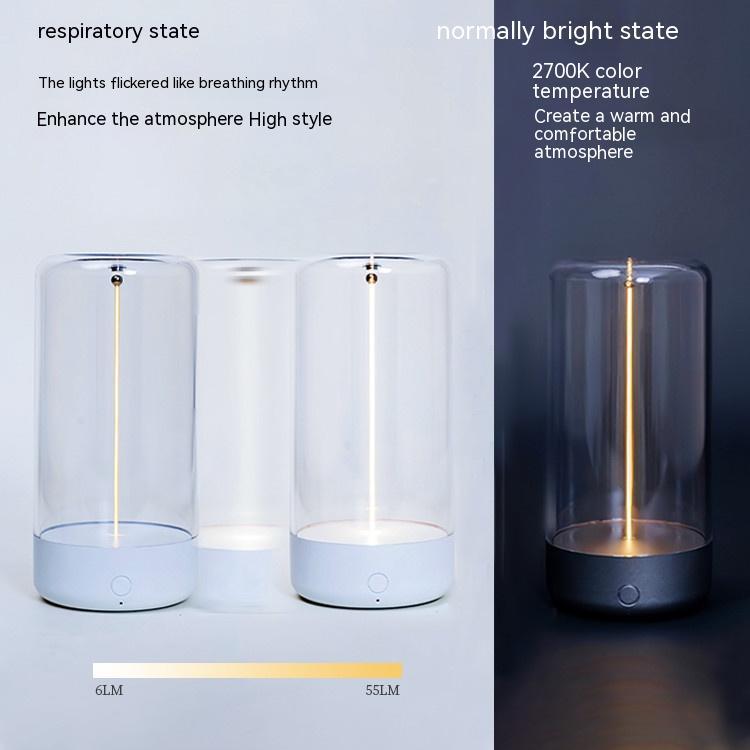 Neues wiederaufladbares, tragbares LED-Campinglicht vom Typ C mit hoher Transparenz und tropfenfestem, kreativem Atmosphärenlicht