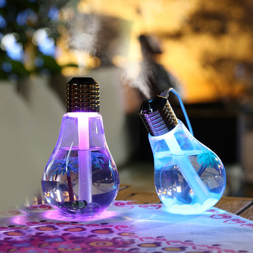 Mini Creative USB Nachtlicht Zerstäuber Stille Bunte Glühbirne Luftbefeuchter