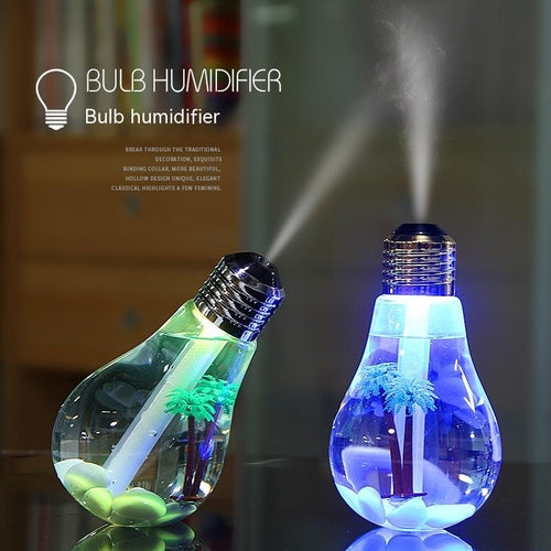 Mini Creative USB Nachtlicht Zerstäuber Stille Bunte Glühbirne Luftbefeuchter