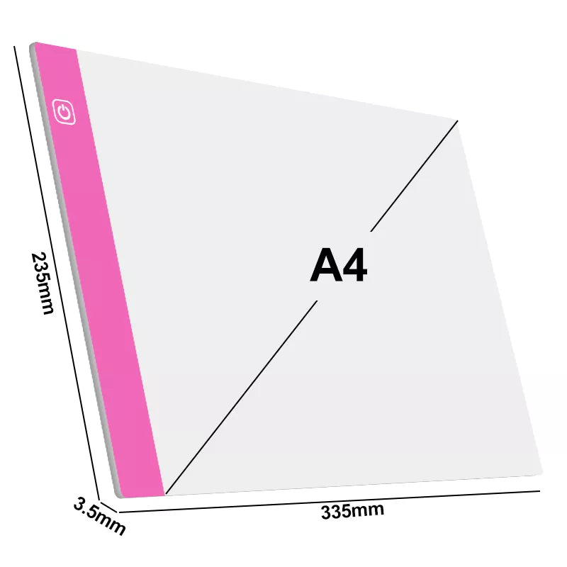 A4 LED Light Pad – USB Drawing Board for Diamond Painting - Motionshop