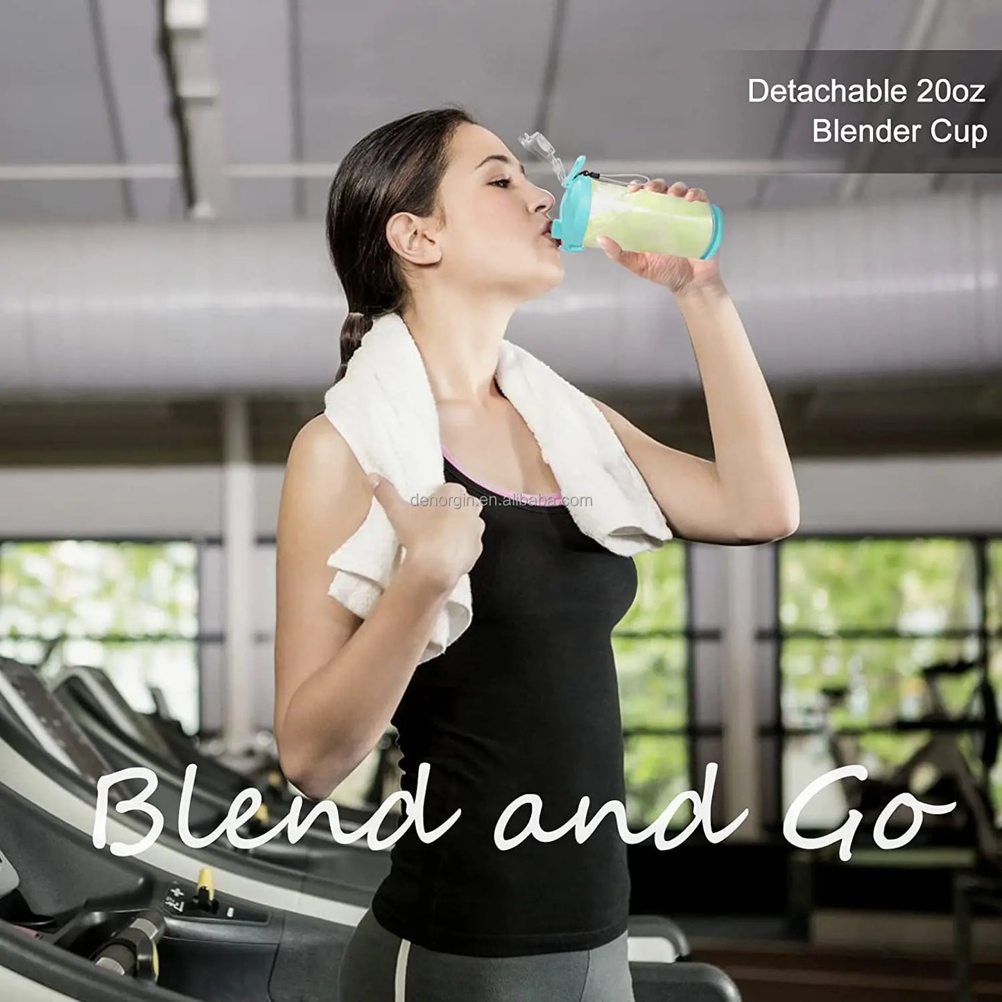 600ml Sports Juicer Blender Protein Shaker Electric Portable Blender - Motionshop