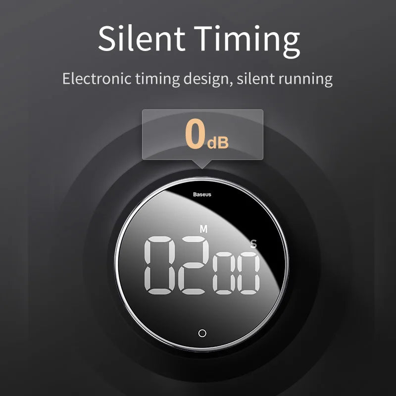 LED Digital Kitchen Timer for Cooking Shower Study Stopwatch Alarm - Motionshop