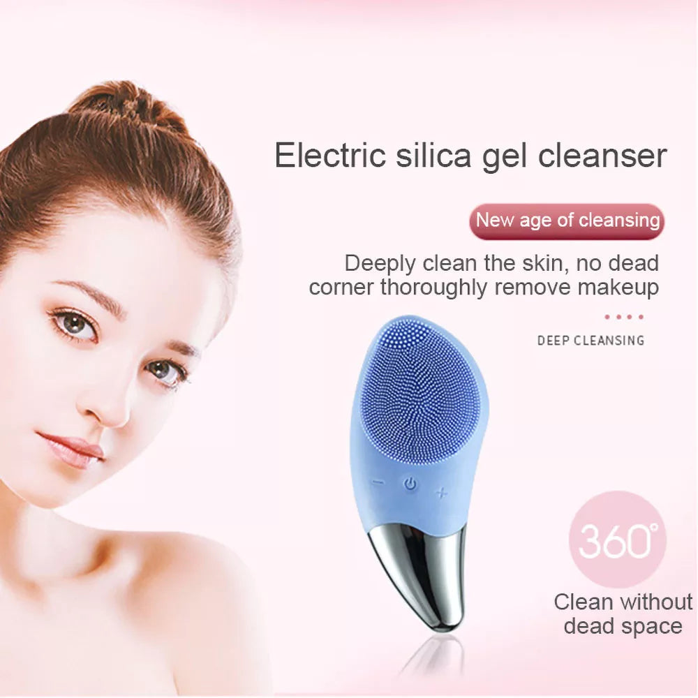 PurePulse™ Sonic Mini Electric Ultrasonic Facial Cleansing Brush - Motionshop
