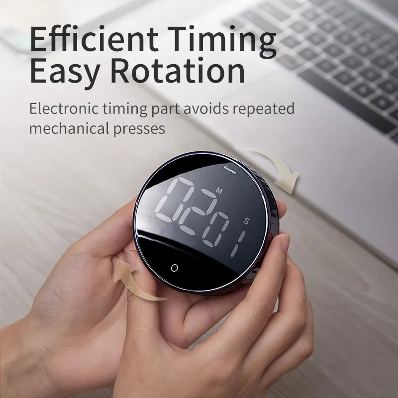 LED Digital Kitchen Timer for Cooking Shower Study Stopwatch Alarm - Motionshop