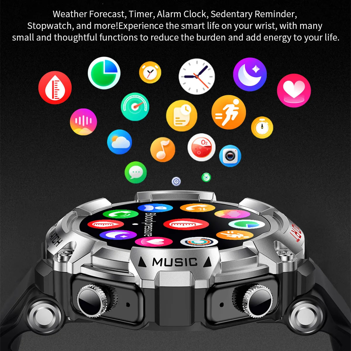2-in-1-Smartwatch T69 mit Bluetooth-Ohrhörern