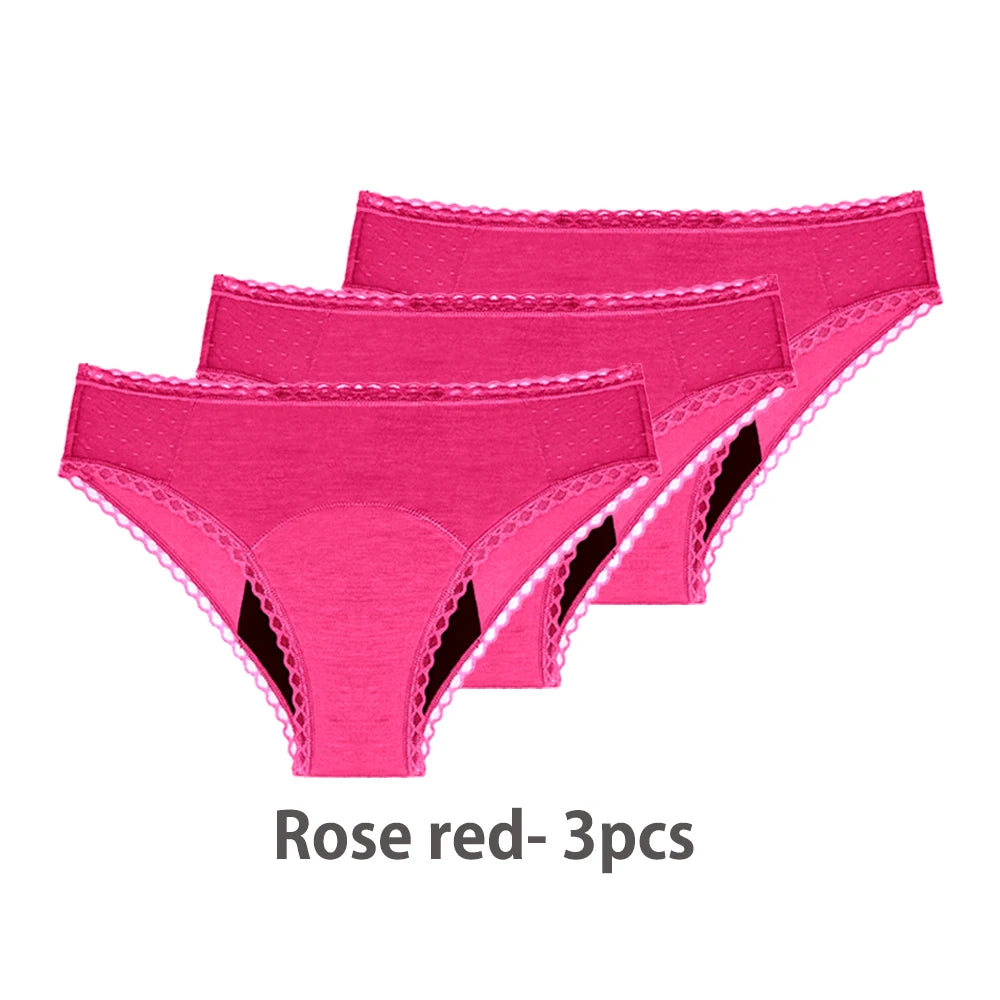 3Pcs/Set Absorbent Menstrual Panties - Motionshop