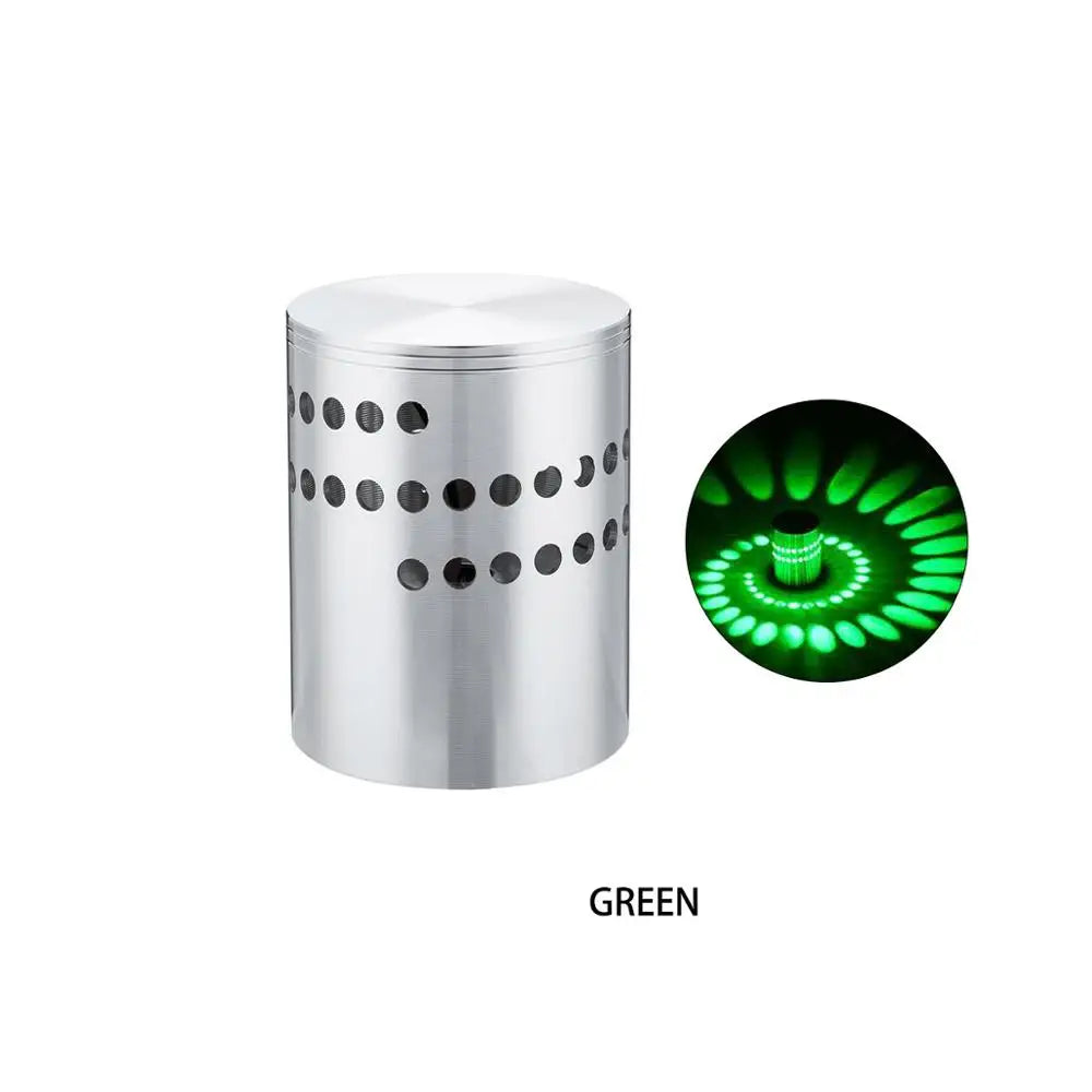RGB Spiralloch LED-Wandleuchte
