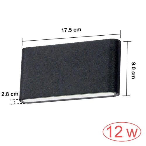 Wasserdichte Außenwandleuchte 6W 12W