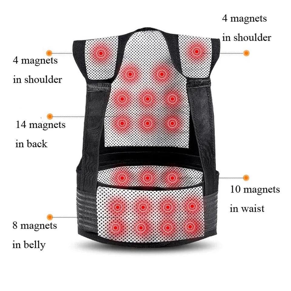 Tourmaline Self-Heating Brace Support Belt Back Posture Corrector - Motionshop