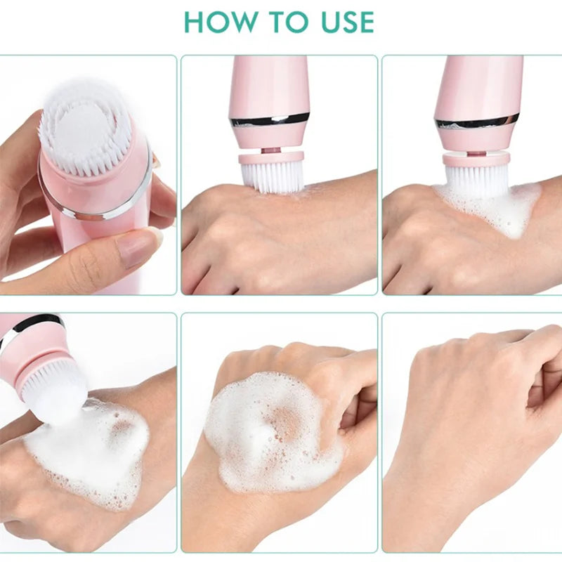 PurePulse™ Sonic Facial Massager And Facial Cleansing Brush - Motionshop