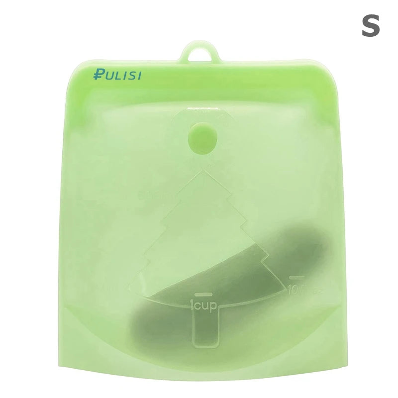 EcoFresh Reusable Silicone Food Bags – BPA-Free & Leakproof | Motionshop - Motionshop