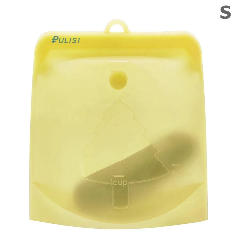 EcoFresh Reusable Silicone Food Bags – BPA-Free & Leakproof | Motionshop - Motionshop