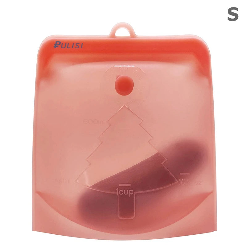 EcoFresh Reusable Silicone Food Bags – BPA-Free & Leakproof | Motionshop - Motionshop