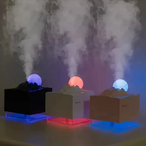 Aroma Diffusor Cool Mist Luftbefeuchter LED Mond Lampe Ätherisches Öl Aroma