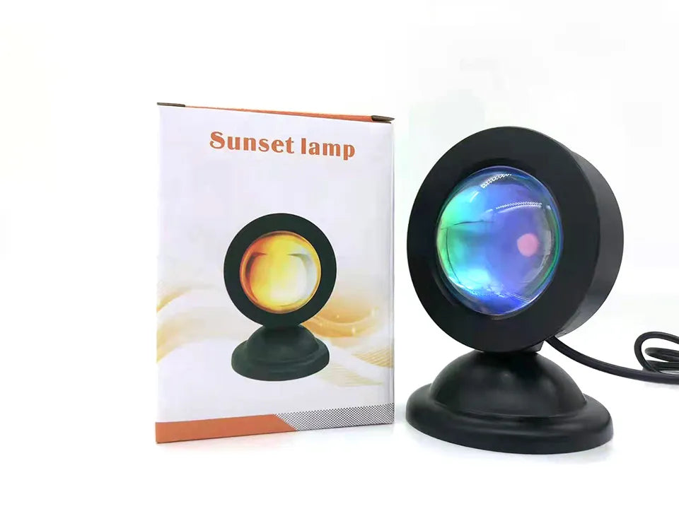 Mini-USB-Sonnenuntergangslampe, LED-Projektor: Lichtschalter in 16 Farben