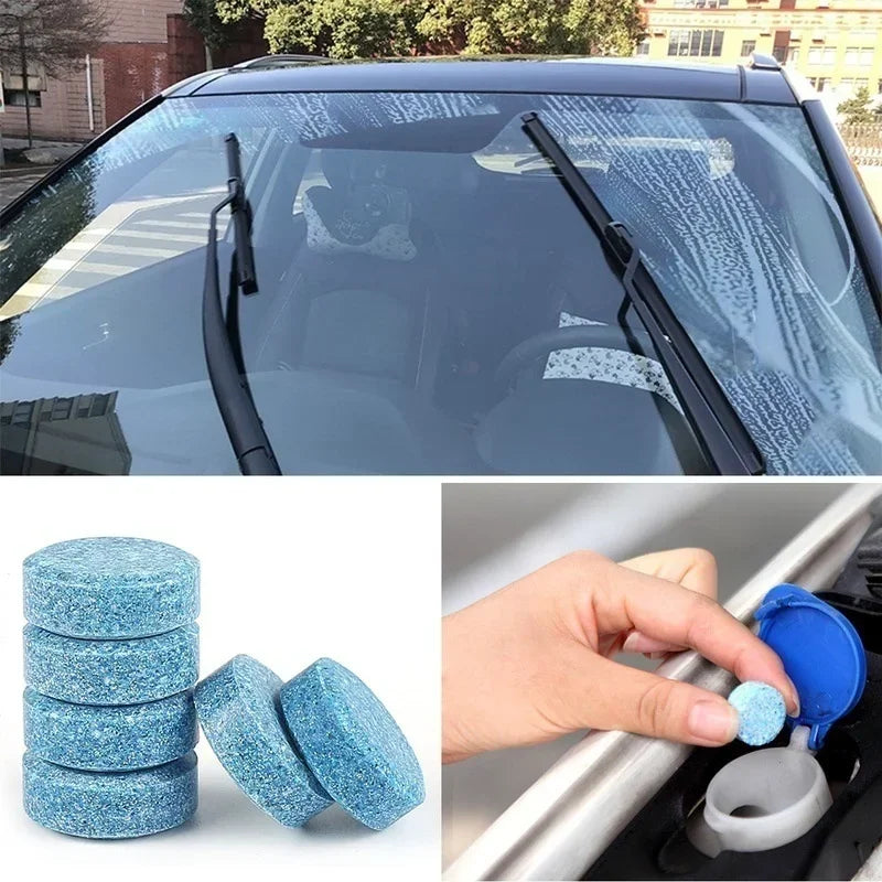 5-100pcs Car Windscreen Cleaner Effervescent Tablet Solid Cleaner Auto Wiper Glass Solid Cleaning Concentrated Tablets - Motionshop