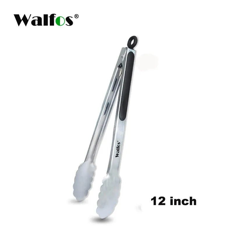 BBQ Grilling Tong Salad Serving Food Tong Stainless Steel Metal - Motionshop