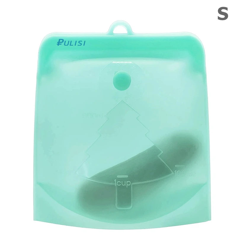 EcoFresh Reusable Silicone Food Bags – BPA-Free & Leakproof | Motionshop - Motionshop