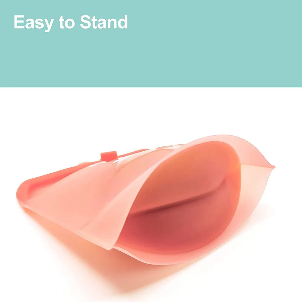 EcoFresh Reusable Silicone Food Bags – BPA-Free & Leakproof | Motionshop - Motionshop