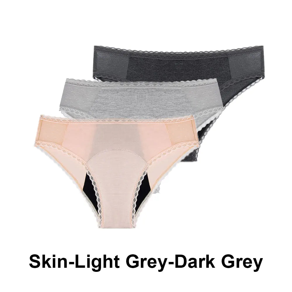 3Pcs/Set Absorbent Menstrual Panties - Motionshop