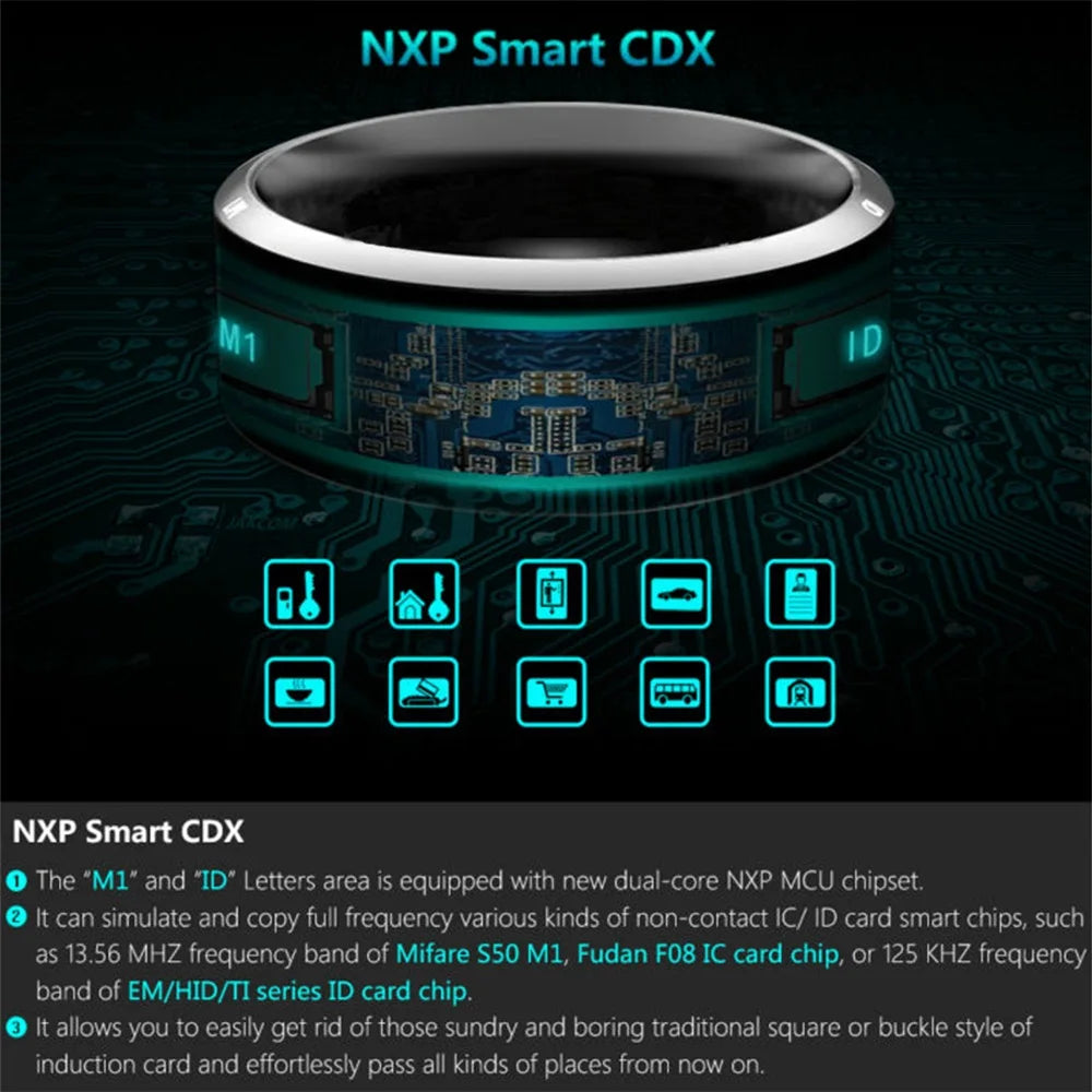 Multifunktionaler Smart NFC Ring