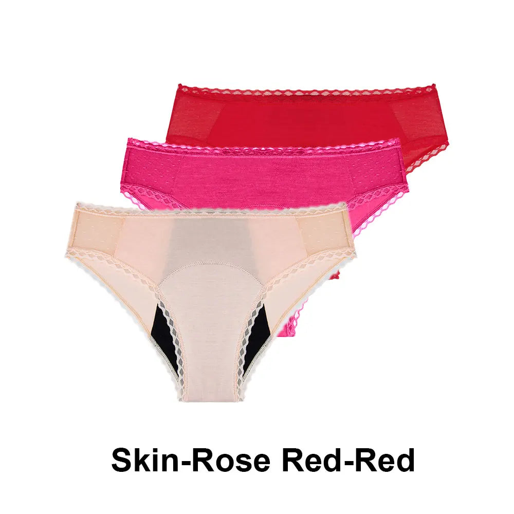 3Pcs/Set Absorbent Menstrual Panties - Motionshop
