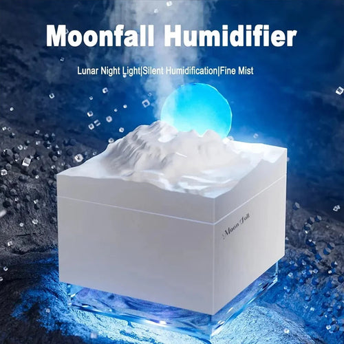 Aroma Diffusor Cool Mist Luftbefeuchter LED Mond Lampe Ätherisches Öl Aroma