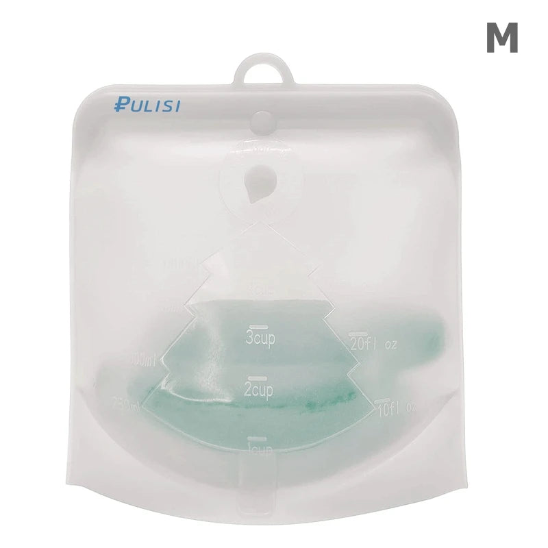 EcoFresh Reusable Silicone Food Bags – BPA-Free & Leakproof | Motionshop - Motionshop