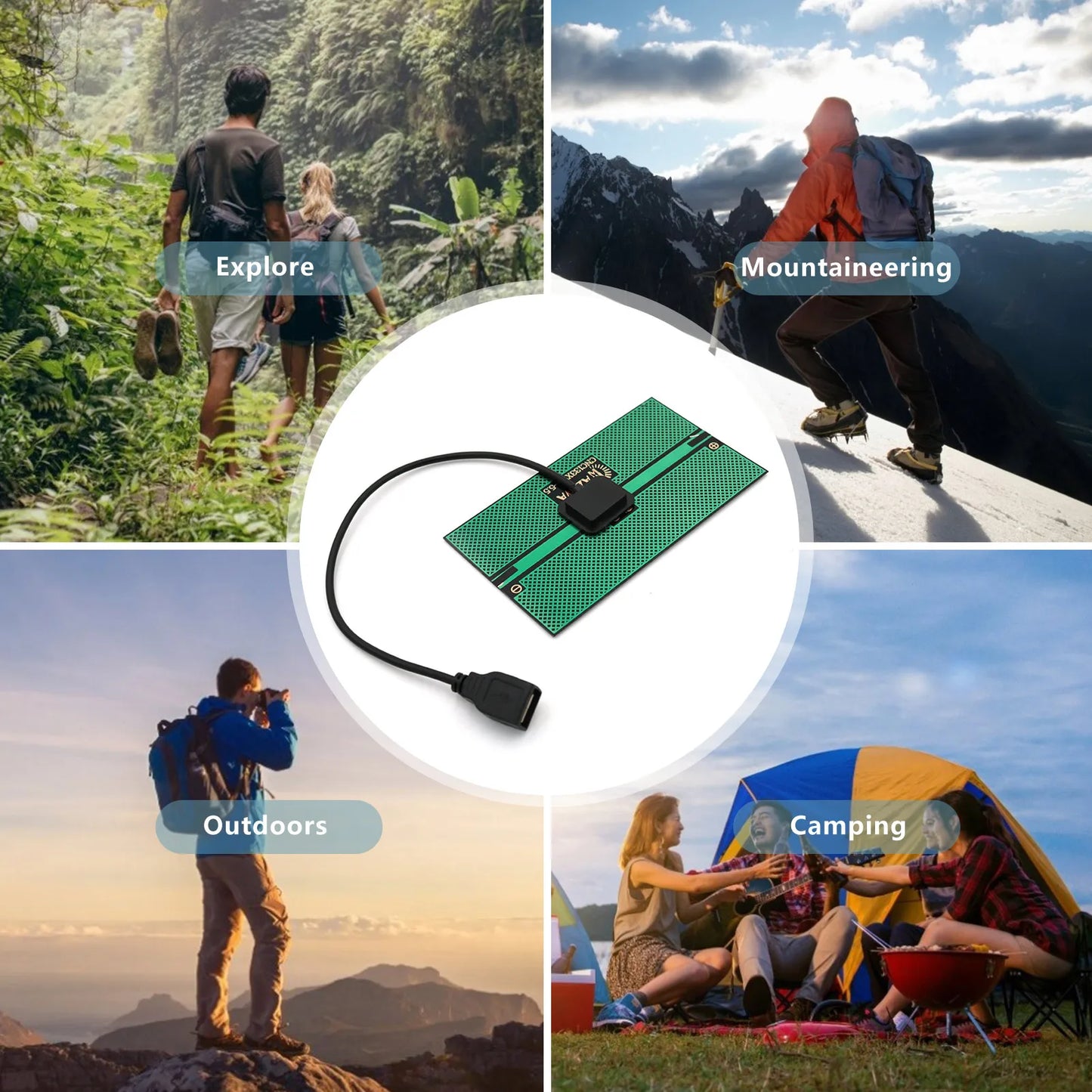 Tragbare 5,5-W-Solarpanel-Powerbank