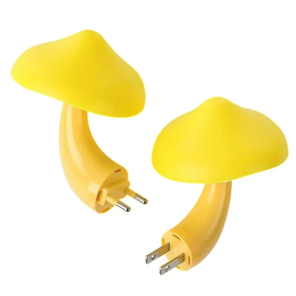 Mini-LED-Nachtlichter: Pilzform, automatischer Sensor