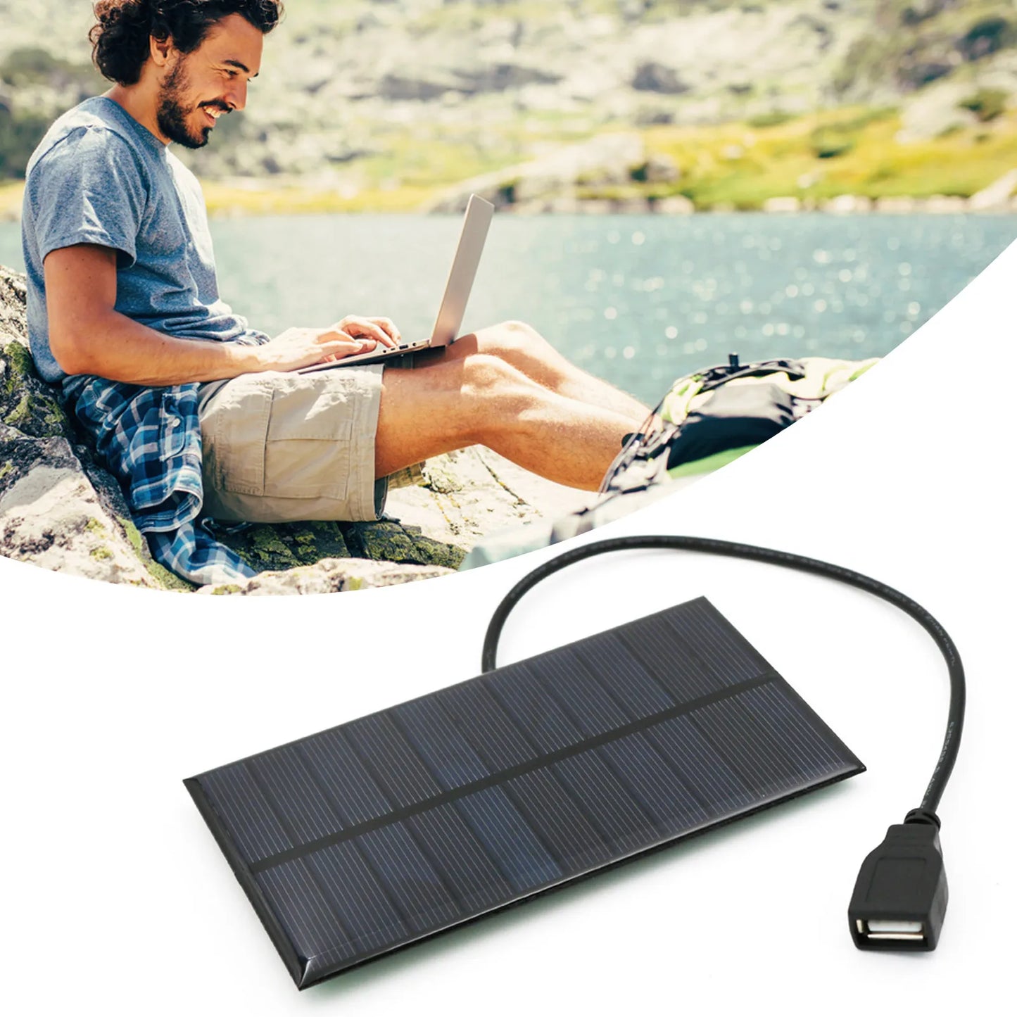 Tragbare 5,5-W-Solarpanel-Powerbank