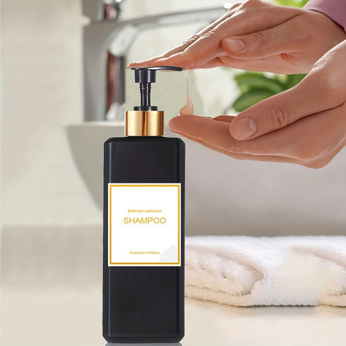 3-teiliges Badezimmer-Seifenspender-Set mit Etiketten