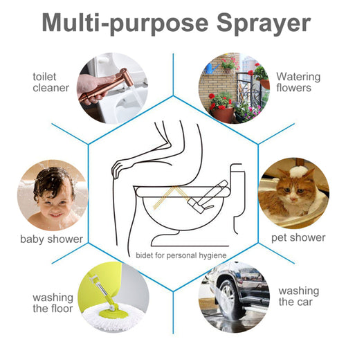 Bidet-Sprüher für Toilette, Badezimmer-Sprühset, Damenhygiene