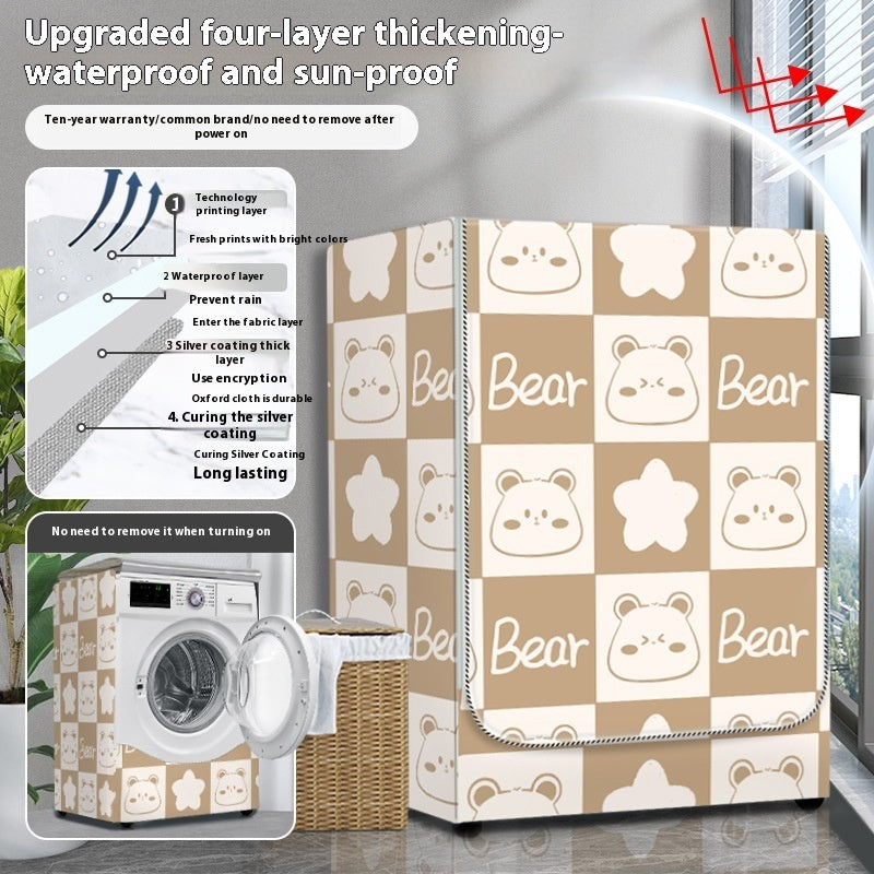 Dryer Cover Balcony Dustproof Thermal Shroud Universal Cover Cloth