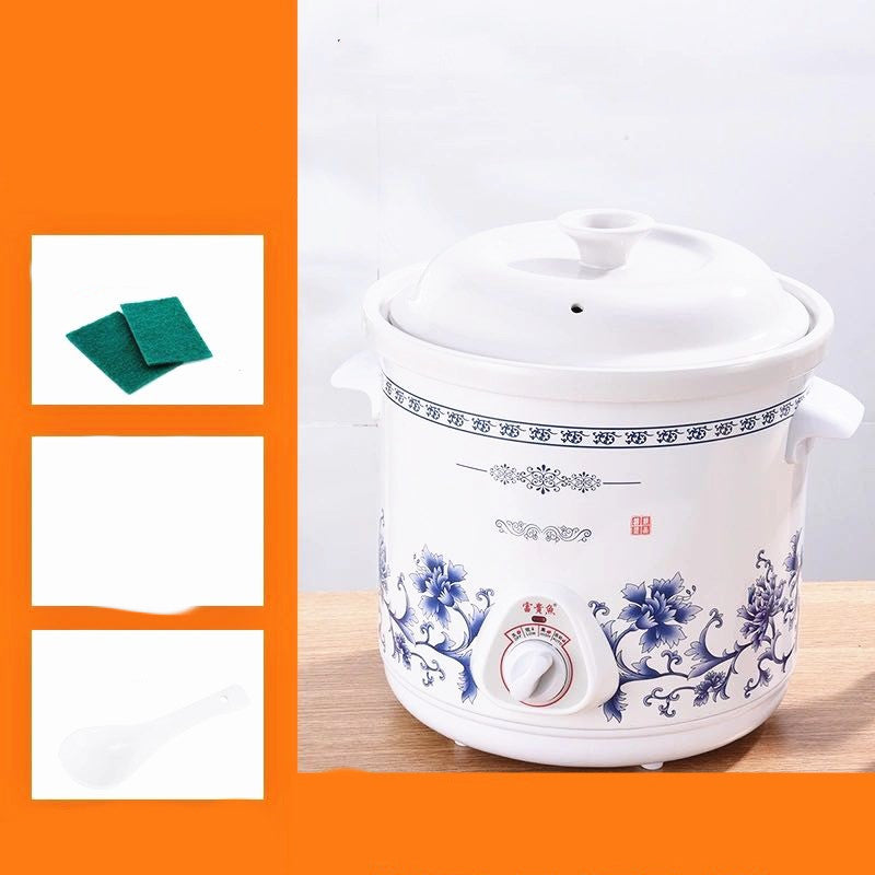 Home White Porcelain Automatic Electric Pot