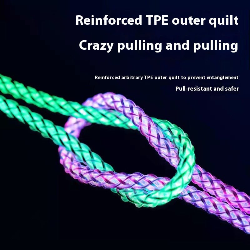 One-to-three Luminous Fast Charging RGB Data Cable
