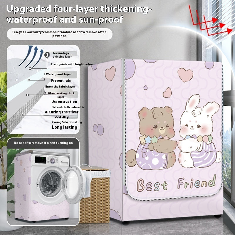 Dryer Cover Balcony Dustproof Thermal Shroud Universal Cover Cloth