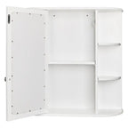 White Paint Surface Density Board, 1 Mirror Door, 3 Layers On Each Side