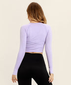 Seamless Yoga Shirts For Women Vital Seamless Long Sleeve Crop Top