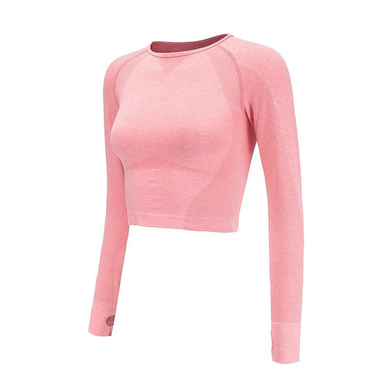 Seamless Yoga Shirts For Women Vital Seamless Long Sleeve Crop Top