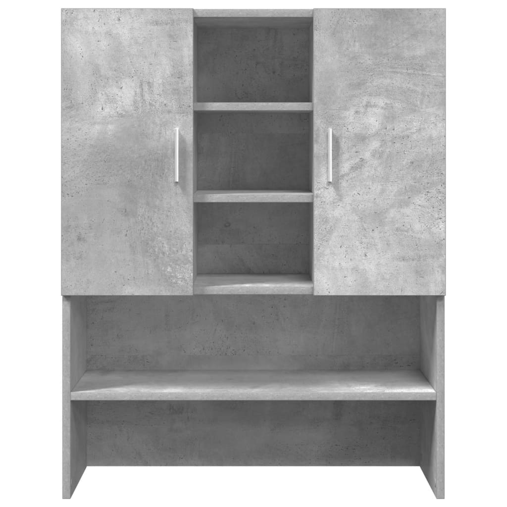washing machine cabinet, concrete grey, 70.5x25.5x90 cm