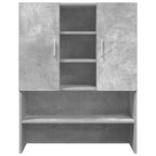 washing machine cabinet, concrete grey, 70.5x25.5x90 cm