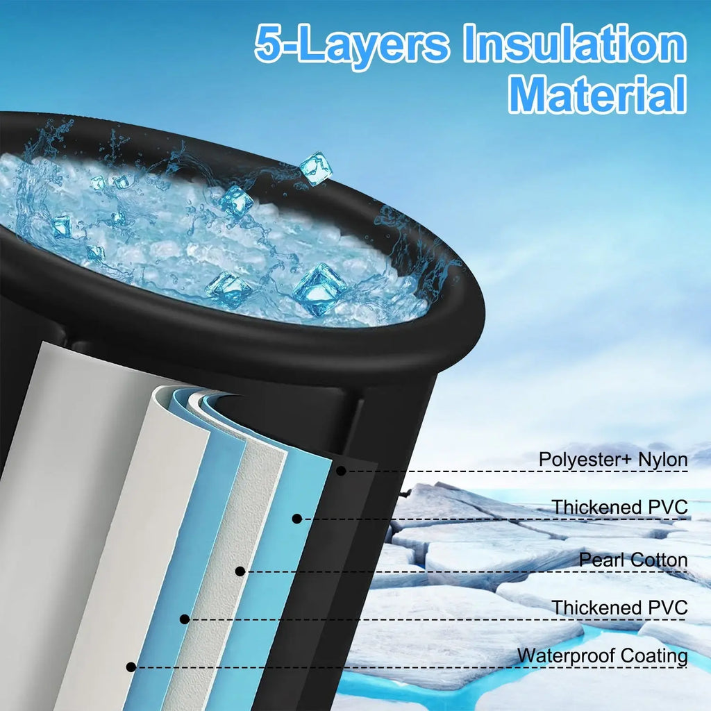 1Pc 97Gal Large Size Ice BathTub With Cover